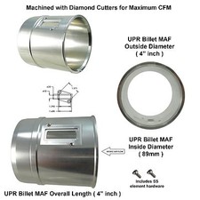 89mm Billet Mass Air Meter - 100 Billet - No Welding - Fits Ford - Nissan - Gm