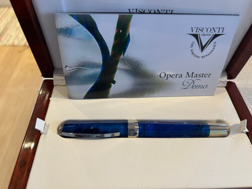 Visconti Opera Master Demo Fountain Pen LE - Stream Blue - Pre-Owned Unused - Zdjęcie 1 z 7