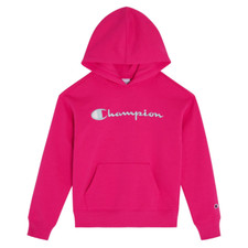 Champion Girls Hoodie Sweatshirt Large 14/16 - Pink