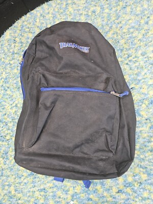 Trailmaker Classic 17 Inch Unisex Backpack Blue Black Used