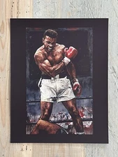 Muhammad Ali Lithograph Print Stephen Holland Poster Artwork 11x14 Collectible