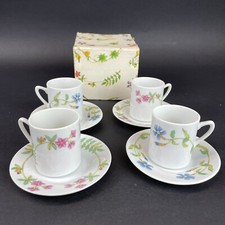 Set of 4 Vintage Toscany Tahoe Fine China Demitasse Cup and Saucer Sets Japan