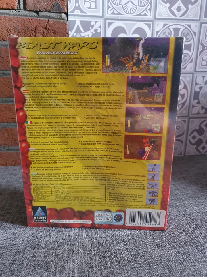 Hasbro Beast Wars Transformers PC CD Big Box  - New & Sealed - Image 2 of 3