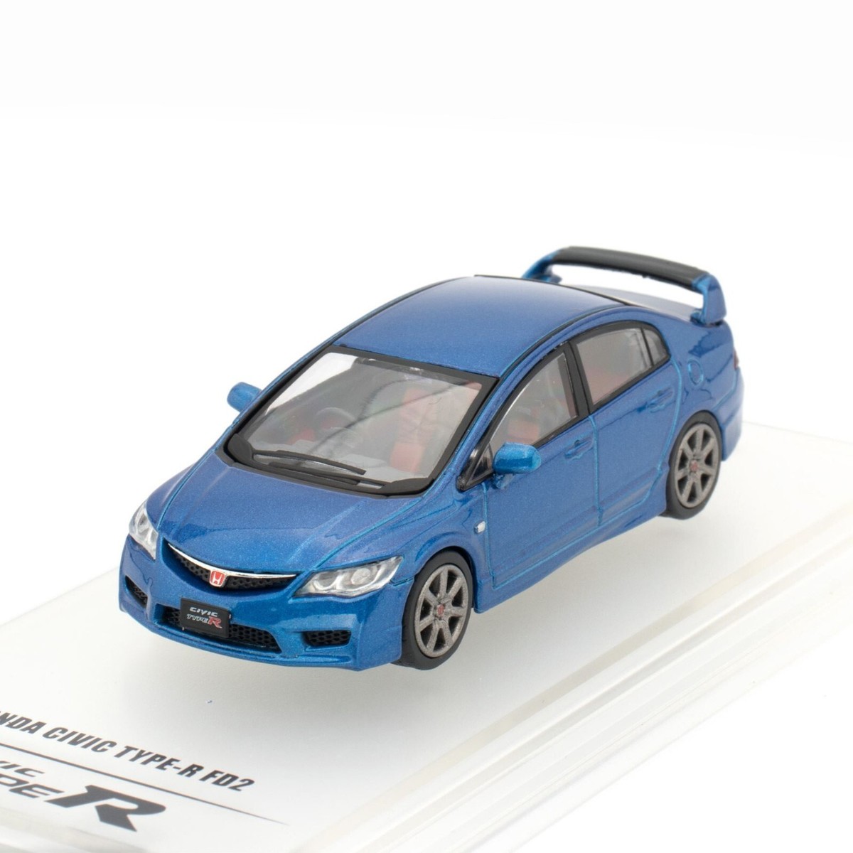 INNO64 1:64 HONDA CIVIC TYPE R FD2 BLUE W/ EXTRA WHEELS