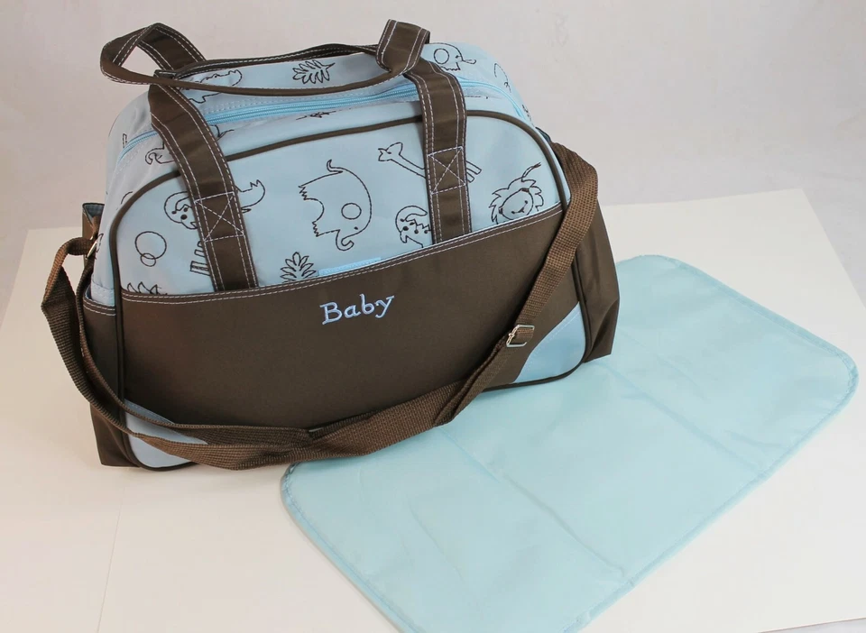 2 PCS Large Baby Diaper Nappy Changing mat Mommy Tote Handbag Bag US Seller - Image 2 of 4