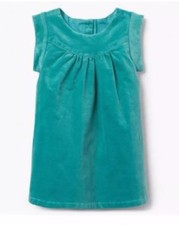 NWT Gymboree Creative Types Teal Green Velvet Dress Girls Size 0-3 M