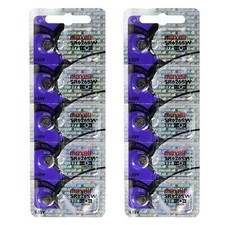 10 MAXELL LR626 AG4 377 SR626 177 LR66 1.55 VOLT SILVER OXIDE BATTERY SR626SW