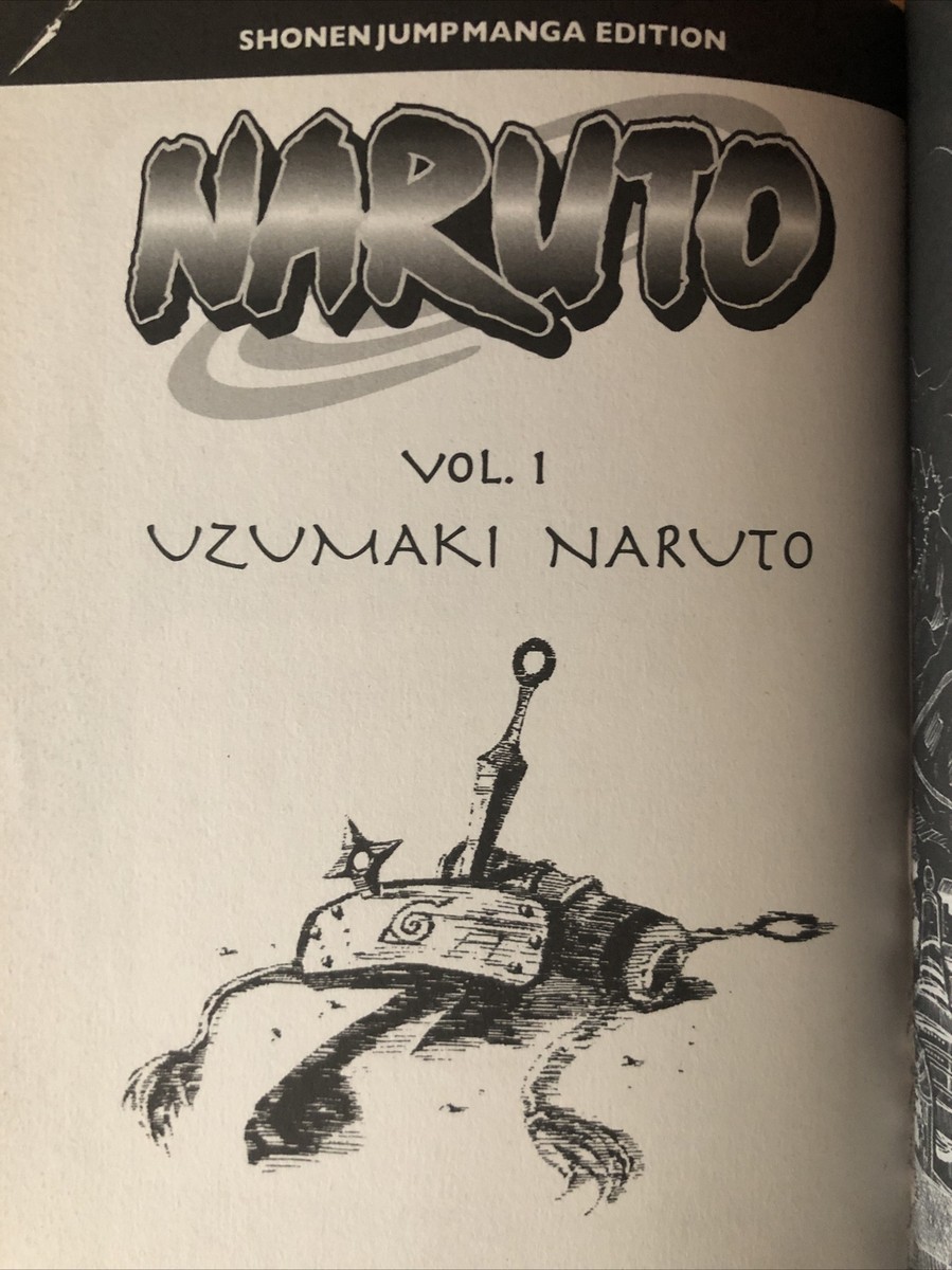 Naruto Uzumaki Vol. 1 - Shonen Jump English Manga by Kishimoto Masashi  VG/FN 9781569319000