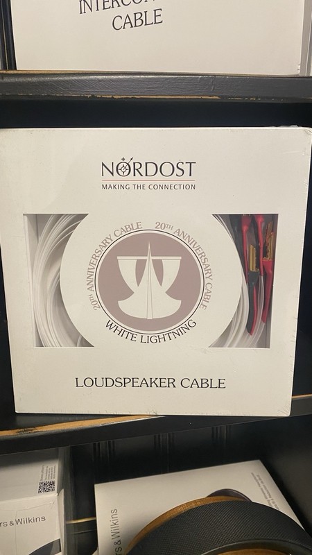 Nordost DEALER:  White Lightning 3M Speaker Cables - FACTORY SEALED