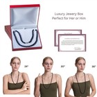 Long 30 Inch 8-9mm ROUND Black Pearl Strand Necklace Genuine Cultured Freshwater — photo 5