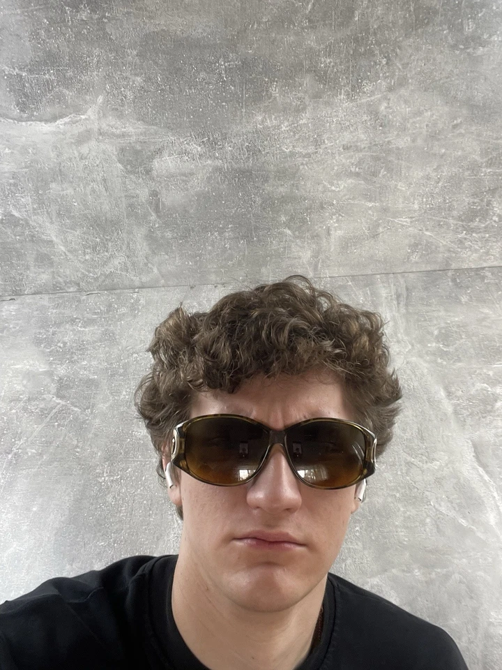 Gafas de sol vintage años 90 Christian Dior Austria marrón lentes degradadas marco pavo real Foto 4 de 4