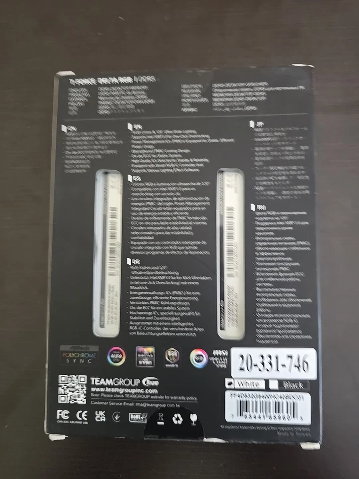 TeamGroup T-Force Delta RGB 32GB (2x16GB) DDR5-6400 UDIMM Memory (FF4D532G6400HC - Image 2 of 2