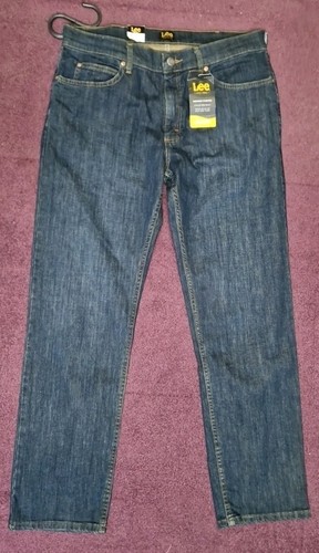 (KK) LEE Comfort Stretch Slim/Reg Fit Straight Leg Mens Jeans, Size & Colour - Picture 11 of 12