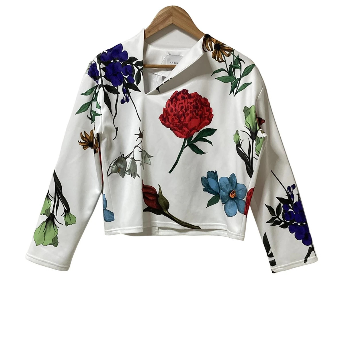 Auth AMERI - White Red Multi Women's Cutsew - image 1