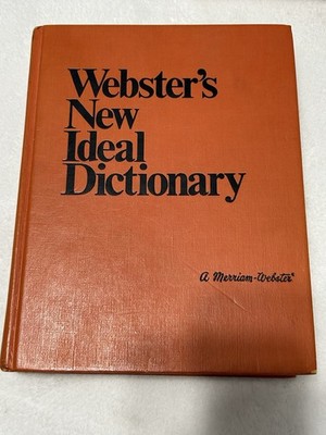 Vintage 1978 Webster's New Ideal Dictionary, Preowned