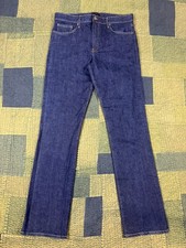 DSTLD Selvedge Slim Raw Denim Jeans Indigo Bl...