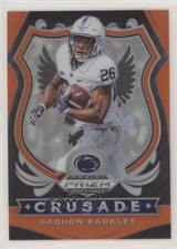 2020 Panini Prizm Draft Picks Crusade Orange Prizm Saquon Barkley #85 0o6v