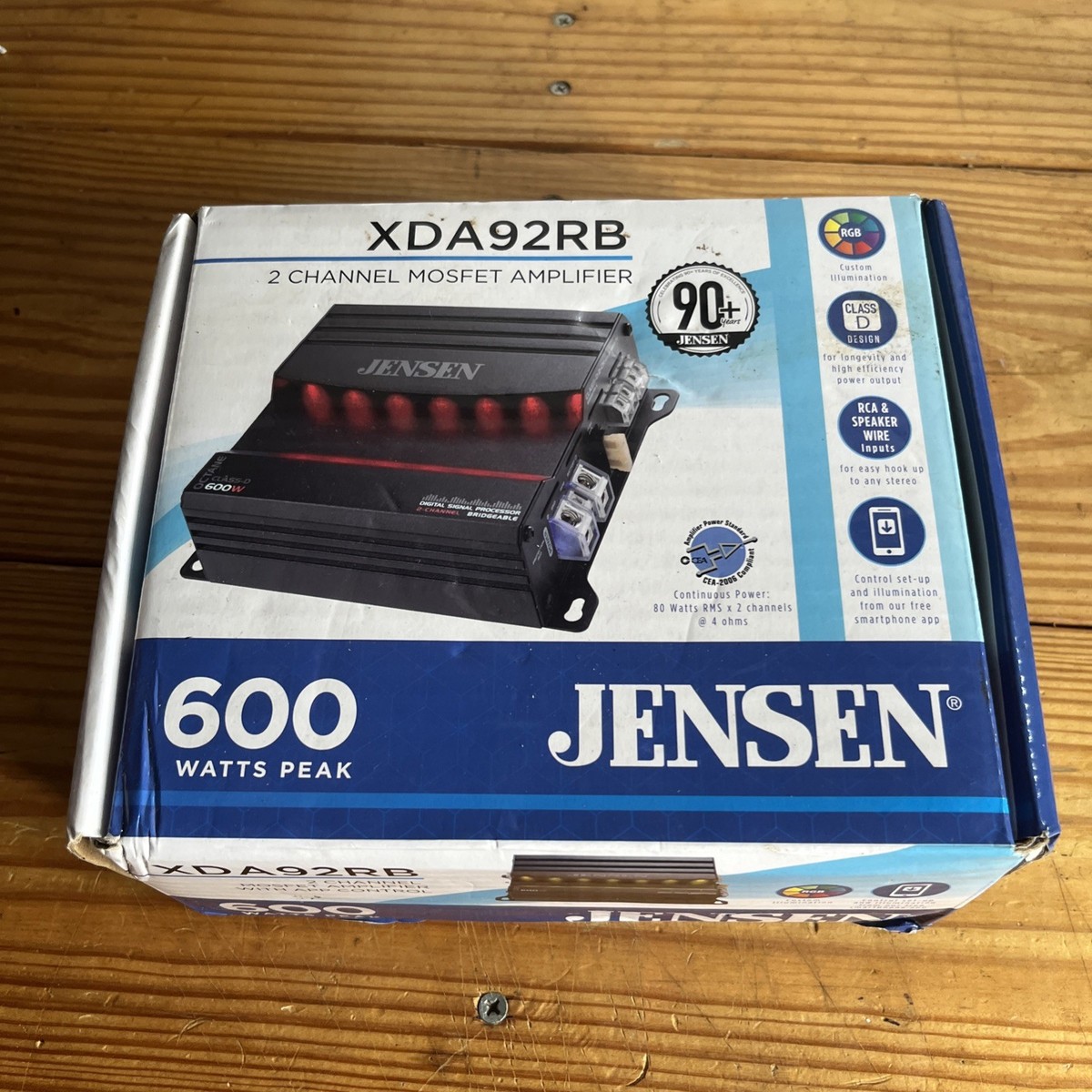 Jensen XDA92RB 600W 2 Channel Car Amplifier | eBay