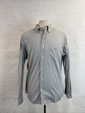 Lacoste Men's Light Gray Solid Dress Shirt 42 128