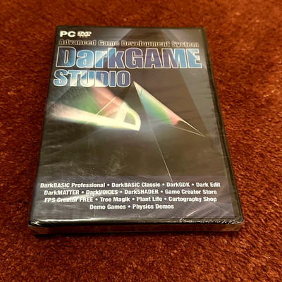 Dark GAME Studio PC DVD ROM - Advanced Game Development System - NEW