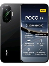 POCO F7 Smartphone, 12+256GB, Nero, Snapdragon® 8s Gen 4 Flagship, Batteria 6500