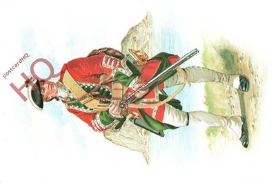 Postkarte> MILITÄRUNIFORM, PRIVAT-CENTINEL, HOUGHTON'S REGIMENT OF FOOT