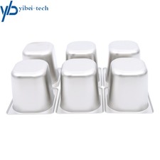 Standard Kitchen Utensils 6Pcs 1/6 6" Deep Thickened Hotel Pans Stainless Steel