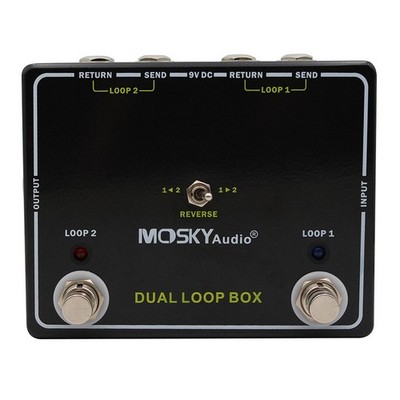 Einfache Bedienung Dual Reverse Loop Box Pedal f��r Gitarreneffekte und Verst?r