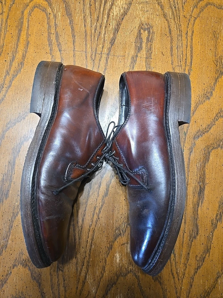 Zapatos Cordobeses Vintage Bostonian Crown Windsor Borgoña Shell Para Hombre’s 9 Foto 3 de 4