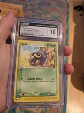 CGC 10 GEM MINT 2003 Pokemon EX Sandstorm Seedot 76/100
