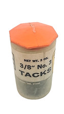 Holland 3 3/8 Blued Tacks 2oz NOS 3 3/8 1 oz Open Box, Upholstery