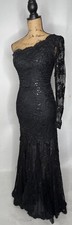 Milano Formals Ball Gown Dress Size 2 Single Shoulder High Thigh Slit Formal