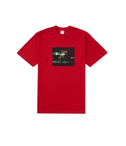 Tee shirt rouge Supreme Hell taille L