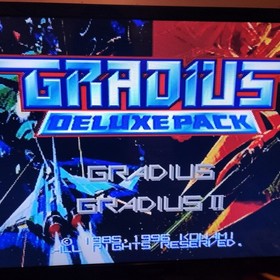 Sega Saturn Bundle: Pseudo Saturn Kai Cart + Gradius Deluxe Pack CIB w/ OBI