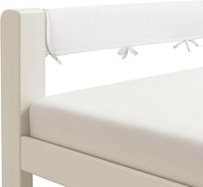 Toddlers' Bed Rail Protecter,Easy InstallEnhanced Safety Mostly Fit 4pc-White