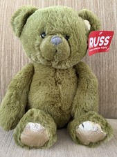 BNWT RUSS Kellytoy Plush Teddy Bear 13  Soft Green 2022 Stuffed Animal