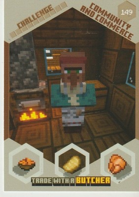 Panini 2024 Minecraft Challenges #149 Trade with Butcher