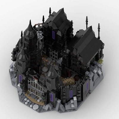 MOC-214995 Castle A Round Fortress with a Rocky Landscape 2272 Stück Baukasten