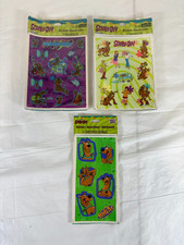 Vintage 1999 2001 Scooby-Doo STICKERS 3 packages 12 sheets NEW Hallmark