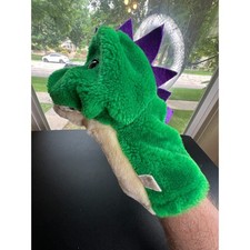 Vintage Dinosaur Geppeddo Hand Puppet Made In USA Salt Lake City Fast Free Ship!
