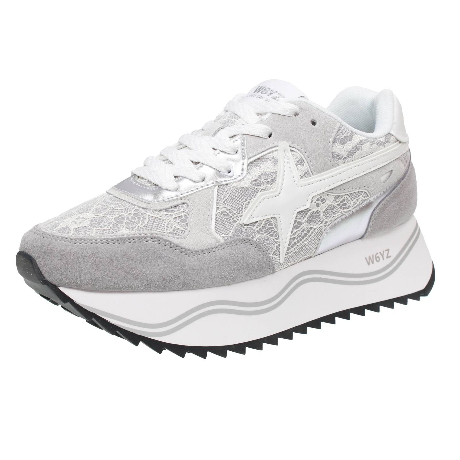 W6yz Dewa - Plateau Sneaker Wildleder grau - Gre 40 245 cm Damenschuhe 30690₽