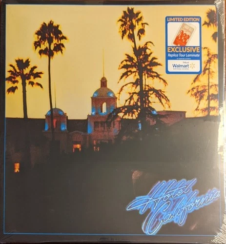 Eagles Hotel California Black Vinyl LP with Replica Tour Laminate New Sealed
