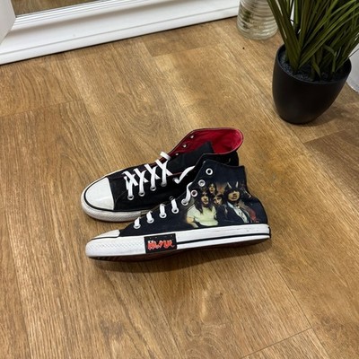 Converse x AC/DC Chuck Taylor Hi 2009  Highway to Hell  Size 43 EU 9 US