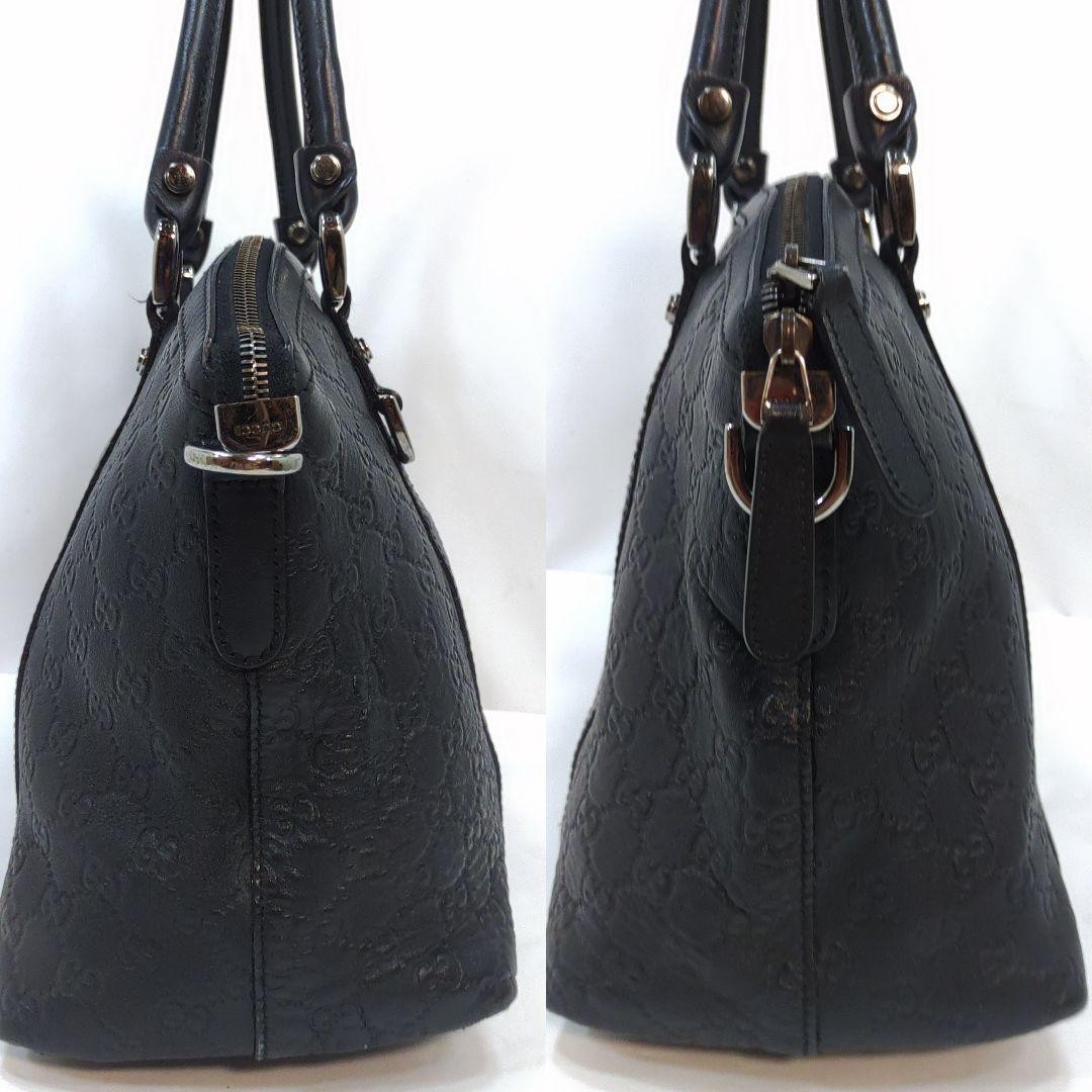 GUCCI Abbey Tote Bag 2Way Leather Black A4 Compatible Excellent Condition thumbnail 3