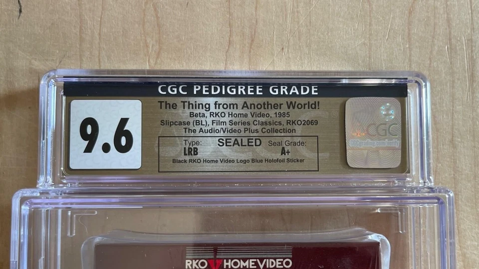 THE THING (1951) Sealed Betamax Horror Sci Fi Alien CGC Pedigree Grade 9.6 A+ - Image 2 of 3