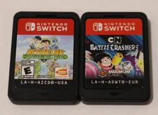 LOT OF 2 NINTENDO SWITCH CARTRIDGE ONLY:ACTIVE LIFE & BATTLE CRASHERS  (102811)