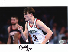 BRAYLON MULLINS signed UCONN HUSKIES Connecticut basketball 8X10 BECKETT BW52045