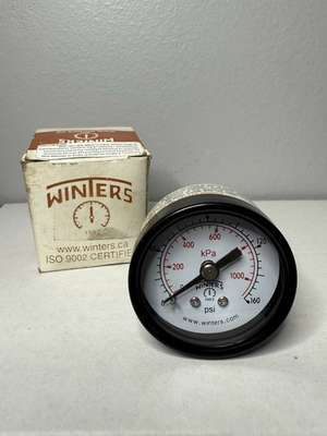 #ad Winters Economy Pressure Gauge 0 160psi Code E1421 New Open Box $5.98