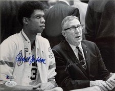 Kareem Abdul Jabbar John Wooden Signed 8x10 UCLA Bruins Basketball Photo JSA BAS