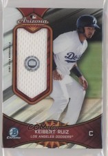 2019 Bowman Chrome 2018 AFL Fall Stars Relics 94/99 Keibert Ruiz #AFLR-KR s7f